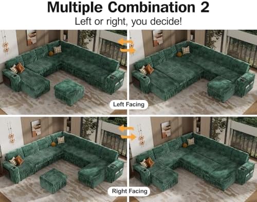 WEUP 130" Modular Sectional Sleeper Sofa - Image 6