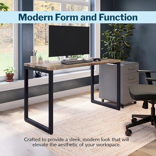 Vari Table for Home Office – 48x24 – Reclaimed Wood/Black - Image 3