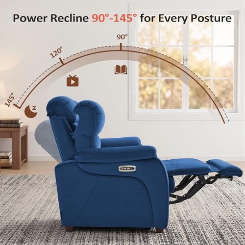 MCombo Zero Wall Hugger Power Loveseat Recliner Sofa - Image 4