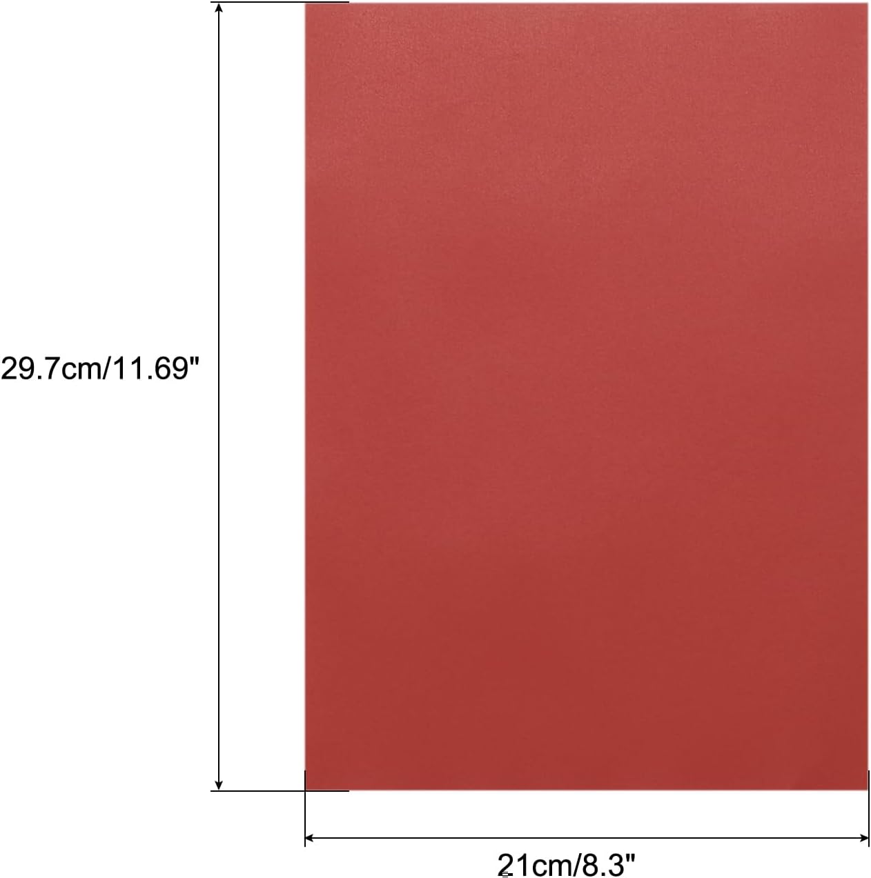 MECCANIXITY Colored Vellum Paper, 40 Sheet Red Transparency 11.7 x 8.2 Printable Vellum Paper, Translucent Vellum Sheets for Printing Wedding Invitations, Ink Jet Laser Printer