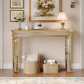 Gold Mirrored Console Table, Modern Luxury Mirror Furniture by Unknown