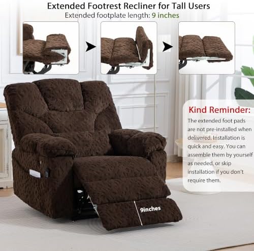 JIKFRIMA 500lbs Heavy Duty Power Lift Recliner - Image 6