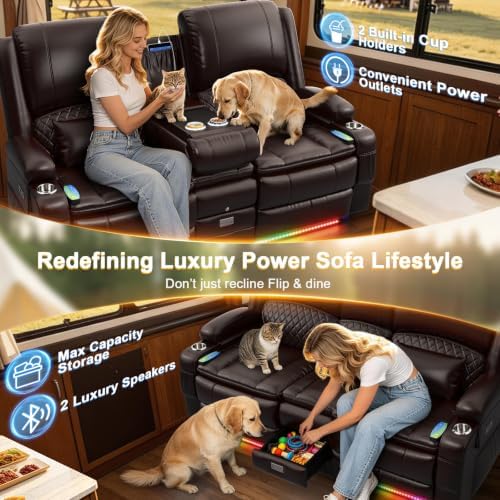 RV Loveseat Recliner Wall Hugger - Image 6