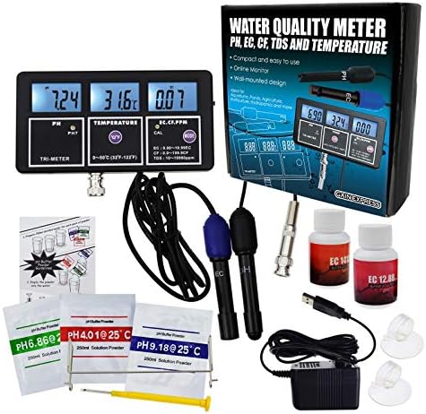 5-in-1 Water Quality Multi-Parameter PH EC CF TDS Temperature Test Meter - Image 2
