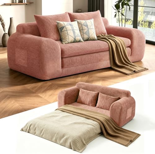 Fold Out Chair Bed, Folding Sofa Bed, 2 in 1 Convertible Sleeper Chair Bed by KAPEETOO