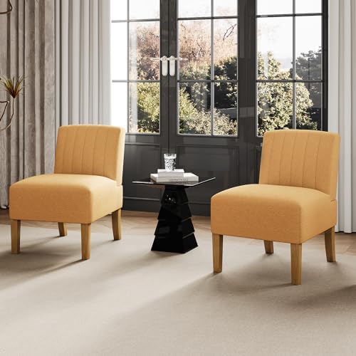 VIRRMO Armless Accent Chairs Set of 2 by GaussenFurniture