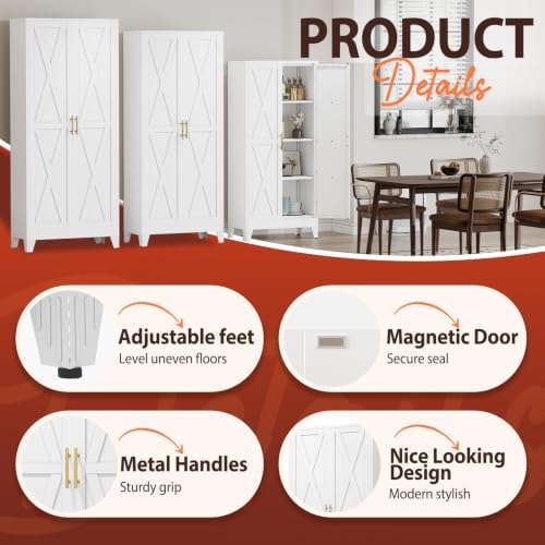 PAOFIN 71" H Kitchen Storage Cabinet - Image 5