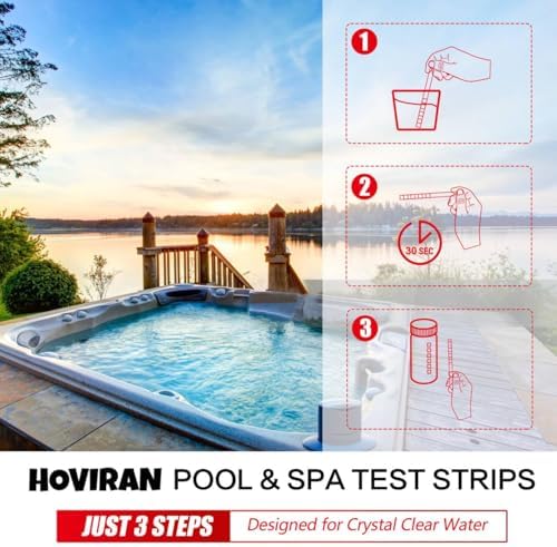 Pool Test Strips 7 Way, Quick Pool and Spa Test Strips 125ct Hot Tub Test - Image 3