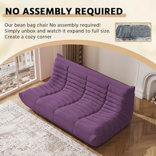 Big Adults Bean Bag Chairs Comfy Fireside BeanBag Couch Togo Sofa - Image 4