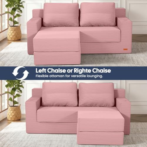 COMAX Futon Sofa Bed, Convertible Sofa Bed, Folding Boneless Couches - Image 4