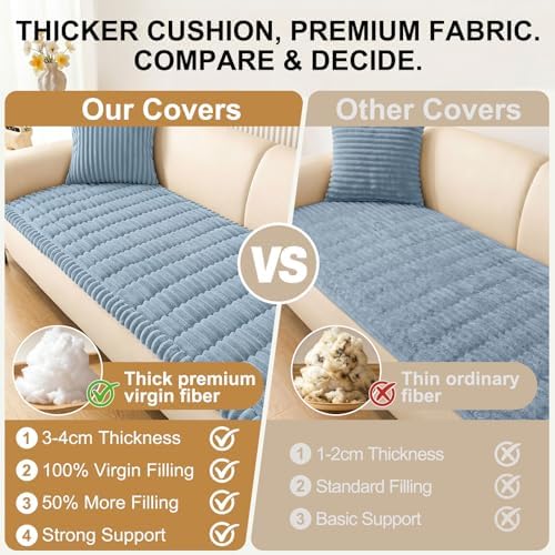 Smiry Couch Cover for Dogs, Non Slip Washable Sofa Protector for Pets - Image 5