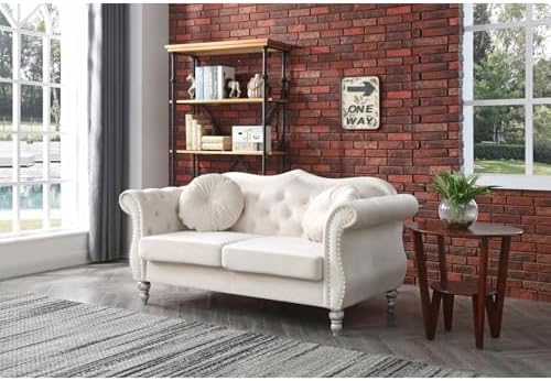 Velvet Loveseat, Dark Gray by Homestock