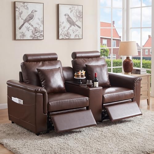 RARZOE Modular Sectional Couch Armless Seats Module, Faux Leather Sofa 2 - Image 2