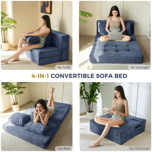 MAXYOYO Convertible Sofa Bed, Fold Out Sofa Couch - Image 4