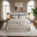 King Size Bed Frame with LED Lights and Floating Shelves, Modern Chenille by Kolavess