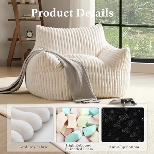 Giant Plush Bean Bag Chair for Adults - Image 3
