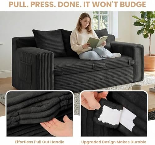 Boneless Couch Sofa Bed, Pull Out Couch Bed - Image 4