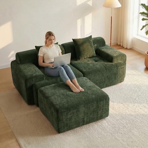 84" Modular Loveseat Couch by Mifnas