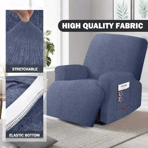 Oversized 3 Pieces Stretch Recliner Chair Covers - Image 3