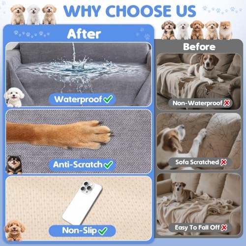 Loiion 100% Double-Sided Waterproof Dog Sofa Cover - Image 6