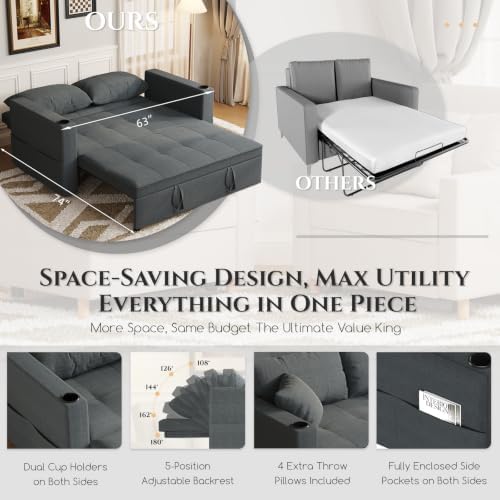 YODOLLA Sleeper Chair Bed - Image 7