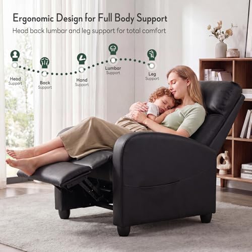 Massage Recliner Chair, Recliner Sofa Fabric - Image 5
