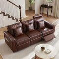 ORRD Power Reclining Sectional Sofa, Electric 3 Seat Recliner by ORRD