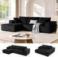 108" Boneless Couch with Chaise, Cloud Sectional Modular Sofa by Weture