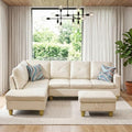 Faux Leather Sectional Couches for Living Room by Topcomfy