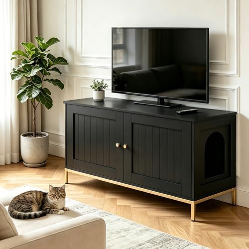 Homhedy 35.4" L Cat Litter Box Enclosure - Image 5