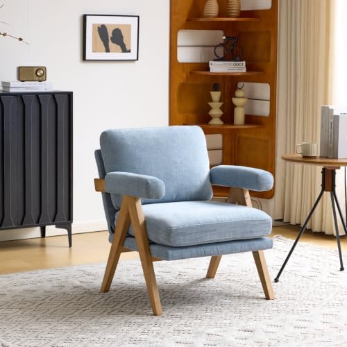 VINGLI Mid-Century Solid Wood Accent Chair by VINGLI