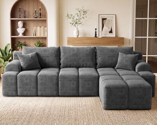 Vipbear 120" Oversized Modular Sectional Sofa, Boneless Couch - Image 3