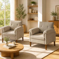 Accent Chairs Set of 2, Modern Upholstered Corner Chair by Unknown