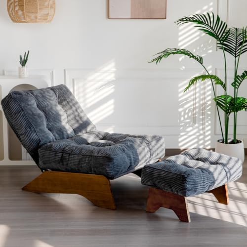 MAXYOYO Accent Chair with Ottoman, Lounge Chair with Adjustable Backrest by MAXYOYO
