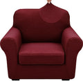 XINEAGE 2-Piece Stretch Armchair Sofa Cover, Washable Couch Covers by XINEAGE