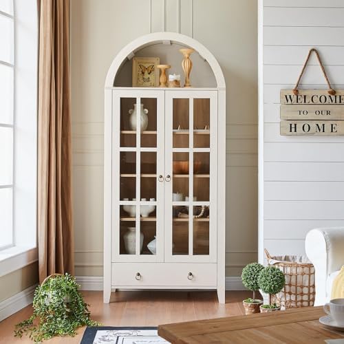 RowyPoey 71" Tall Arched Cabinet Bookshelf by RowyPoey