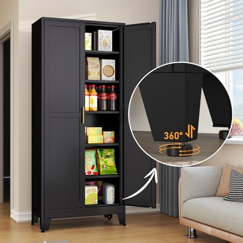 Black Metal Storage Cabinet - Image 4