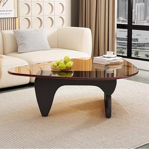 Modern Glass Coffee Table for Living Room, Mid Century Coffee Table, Small - Image 6