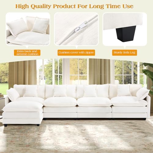 Hanherry Modular Sectional Sofa, Cloud Couch - Image 5