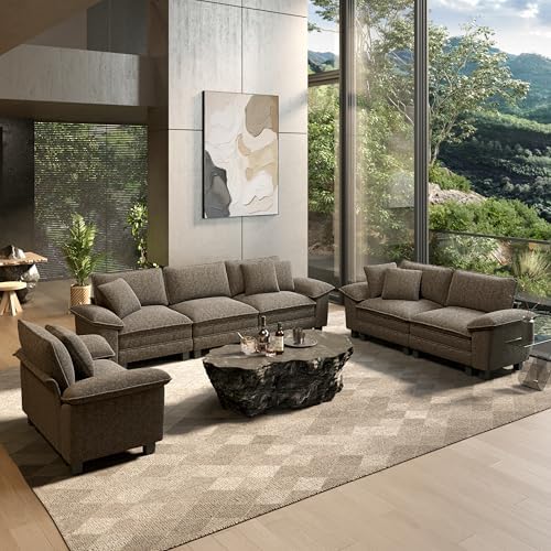 HERA'S HOUSE 3 Pieces Modular Sectional Couch Set by HERASHOUSE