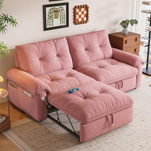 77" Queen Size Sofa Bed, Loveseat Sleeper Sofa - Image 2