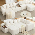 ivoros 137 Inch Modular Sectional Sofa Couch, Oversized Modern Cloud Couch by ivoros