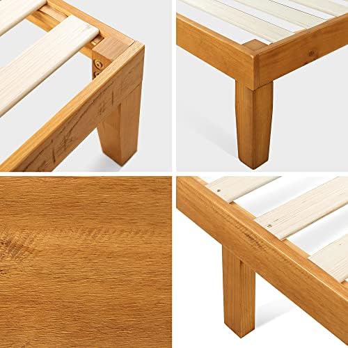 Zinus Alexia Wood Platform Bed Frame, Solid Wood Foundation, No Box Spring - Image 5