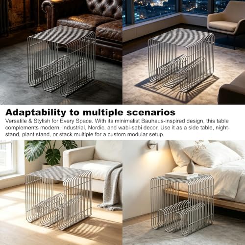 Retro Side Table, Accent Bedside Table - Image 6