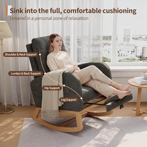 GarveeHome Nursery Rocking Chair - Image 3