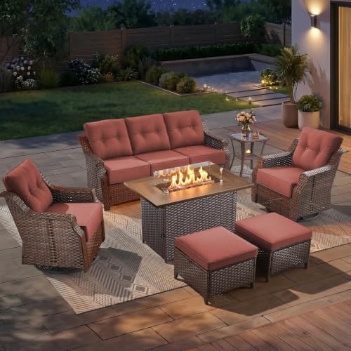 Luxury 7 Piece Patio Furniture Set by JelwalyPatioFurnitureSet