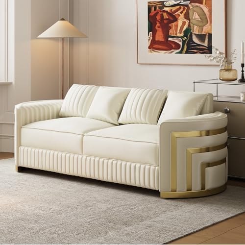 DAMAIFROM Mid Century Modern Chesterfield Sofa Couch, 3 Seat Tufted Sofas - Image 3