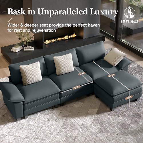 HERA'S HOUSE 3 Pieces Modular Sectional Couch Set - Image 7