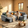 Modern L-Shape Sleeper Sofa by YI+DANICA