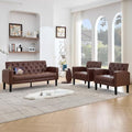 62'' Leather Loveseat Sofa Set by TYBOATLE